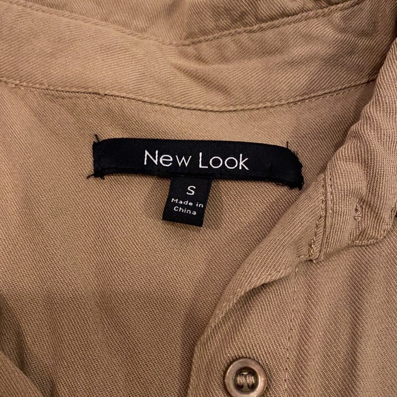 New Look small brown summer button down dress - Picture 4 of 7